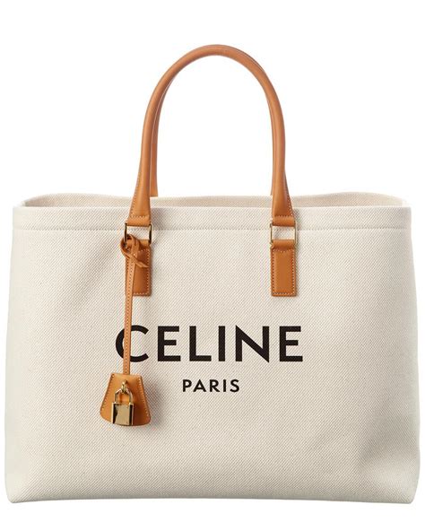 celine horizontal canvas tote|Celine tote bag vintage.